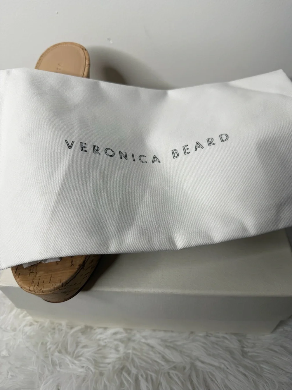 Veronica Beard Cork Platform Wedge Sandals - Natural